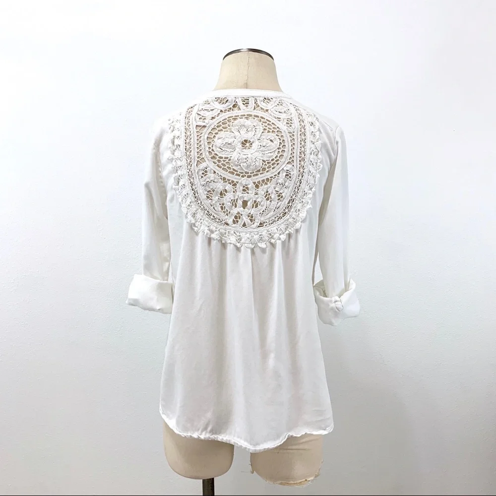 Anthropologie Holding Horses Prairie Lace Shirt XS_5
